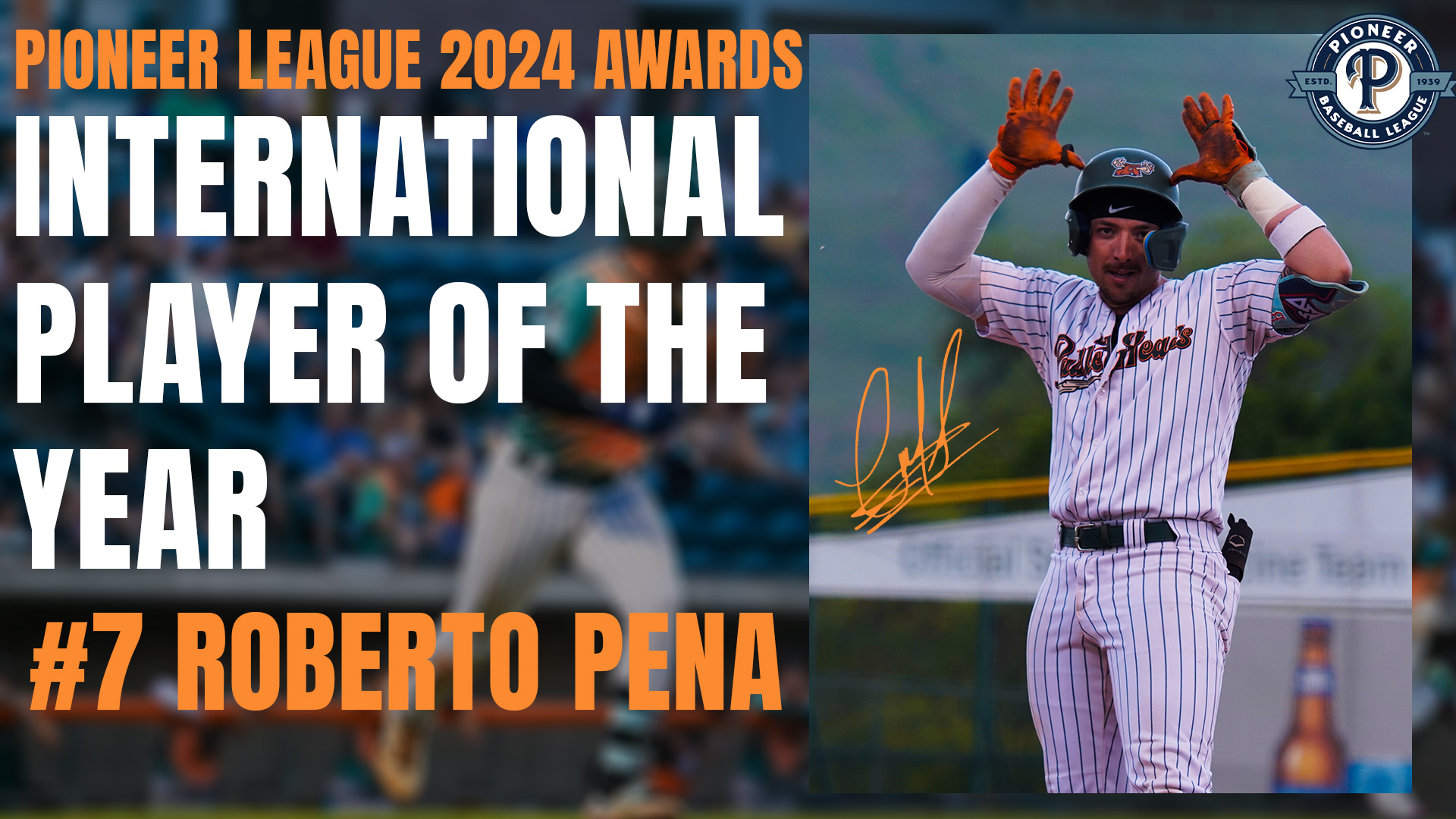 PaddleHeads Venezuela Native, Roberto Peña Named Pioneer League International Player of the Year.